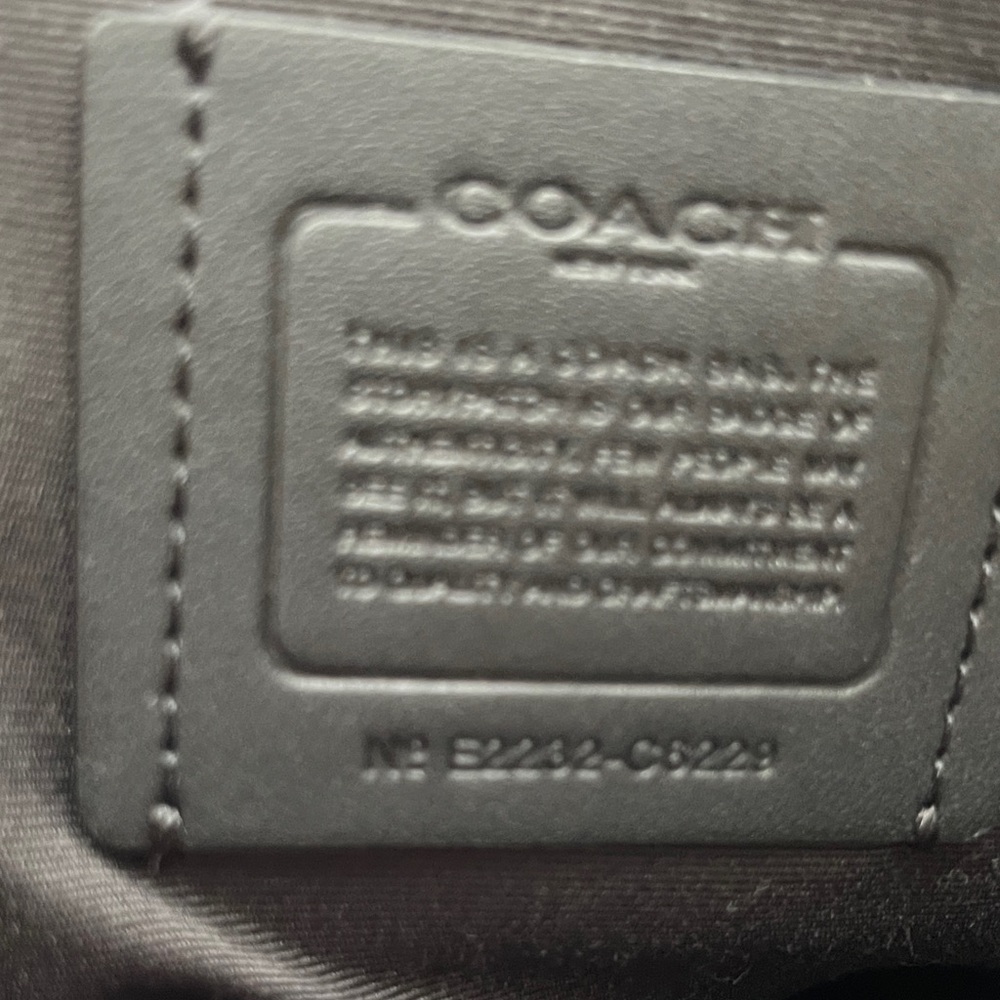 Coach Black Leather Shoulder Bag - Picture 4 of 5